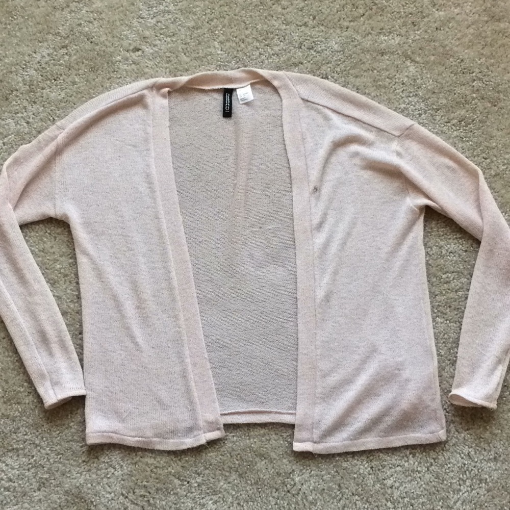 Baby pink cardigan